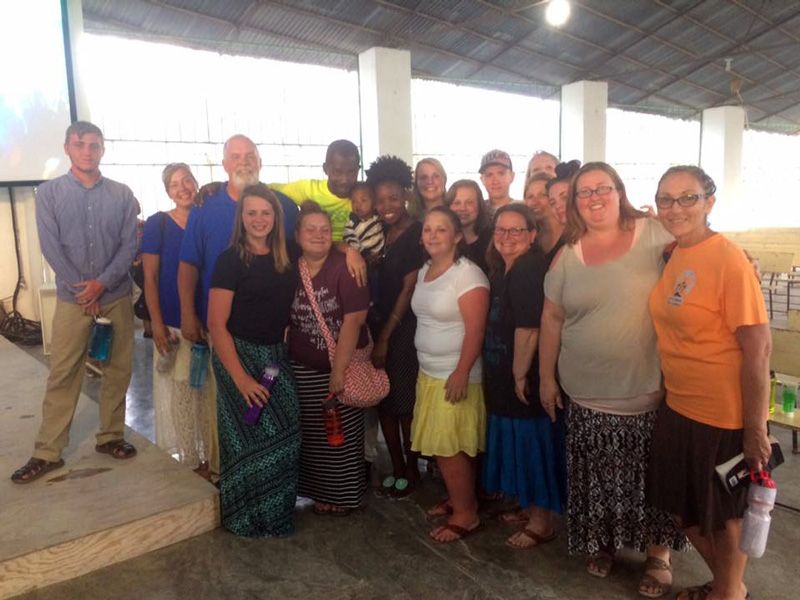 church members on missions trip